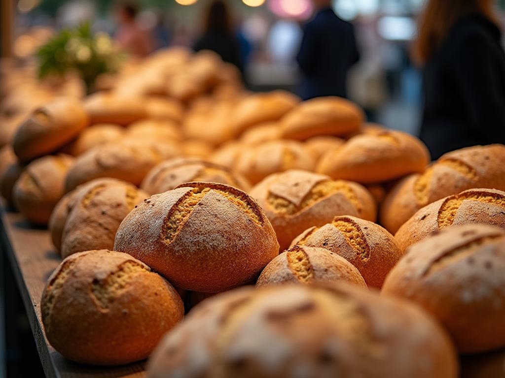 Frisches handgemachtes Brot im Edelhof Market Basel