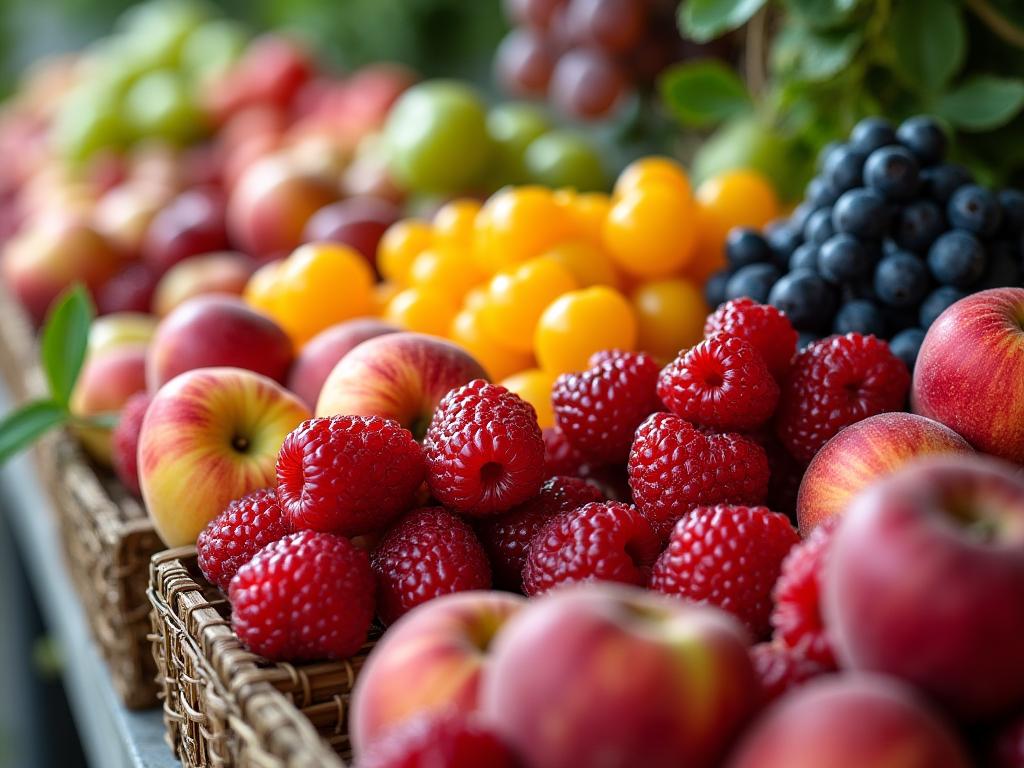 Frische Bio-Früchte von lokalen Bauern